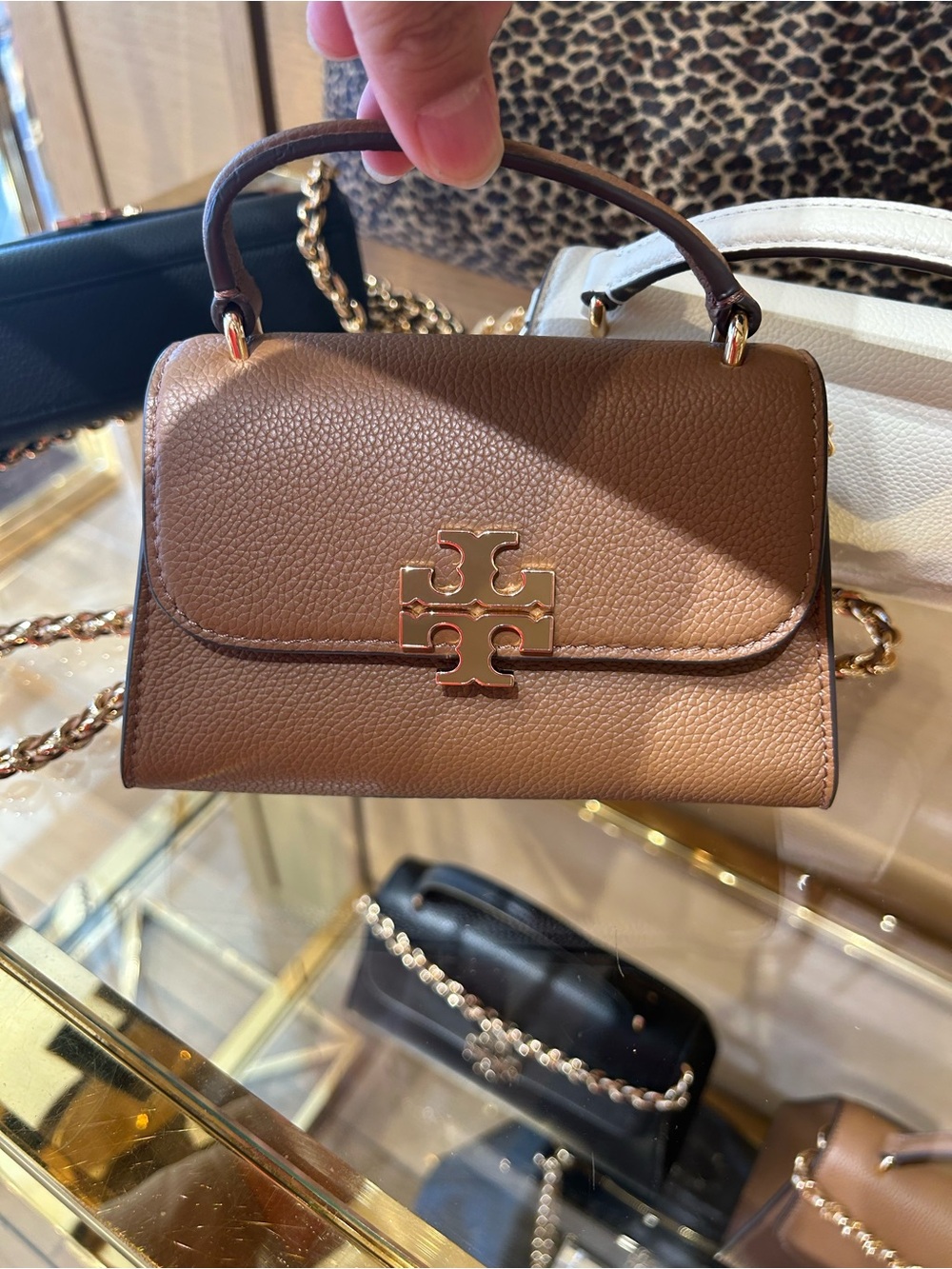 Tory Burch Britten mini Top-Handle Crossbody with Gold Logo pick own color new - Picture 4 of 16